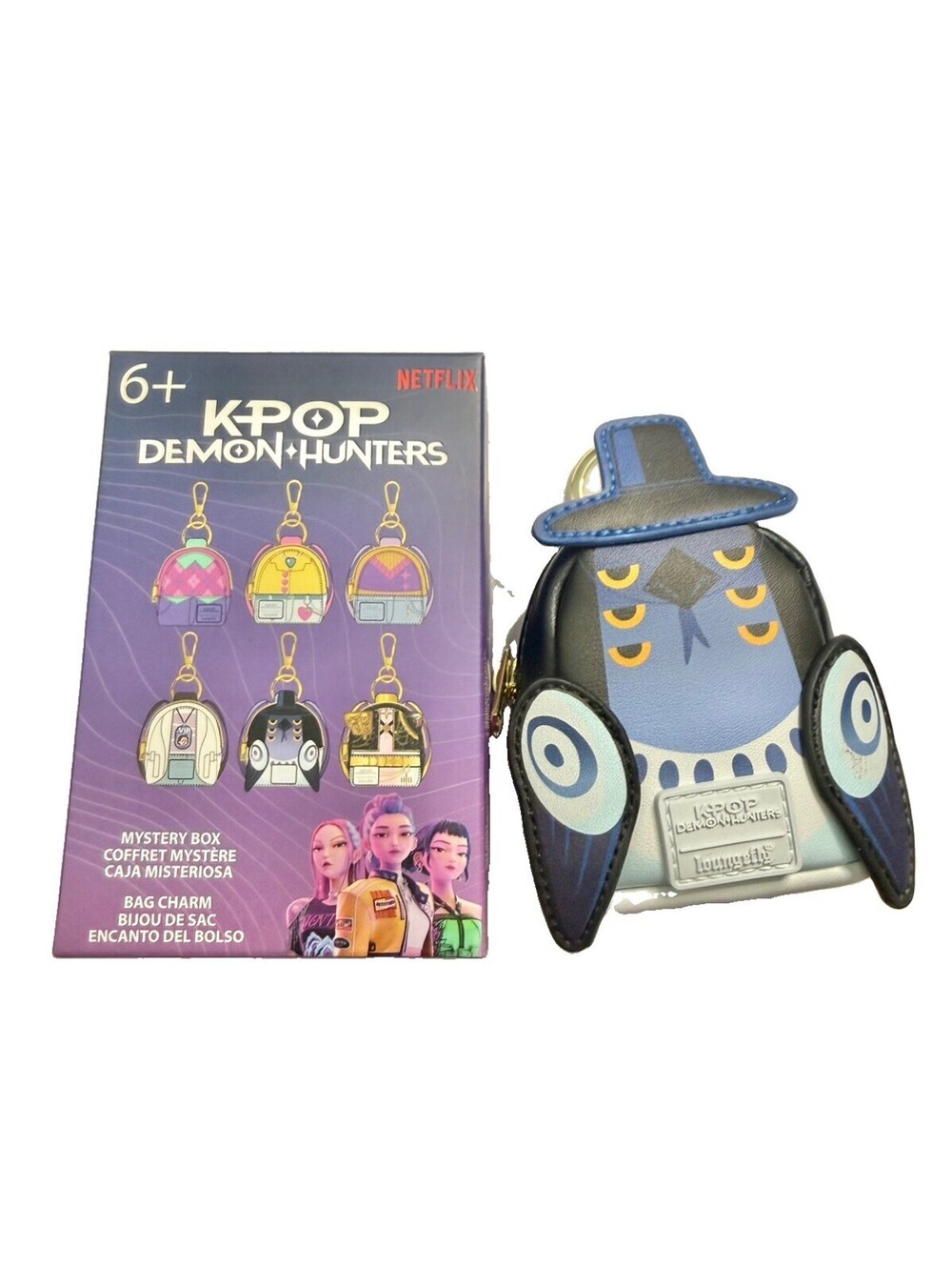 Loungefly Netflix K-Pop Demon Hunters Mystery Box Mini Backpack Bag Charm - ABBY